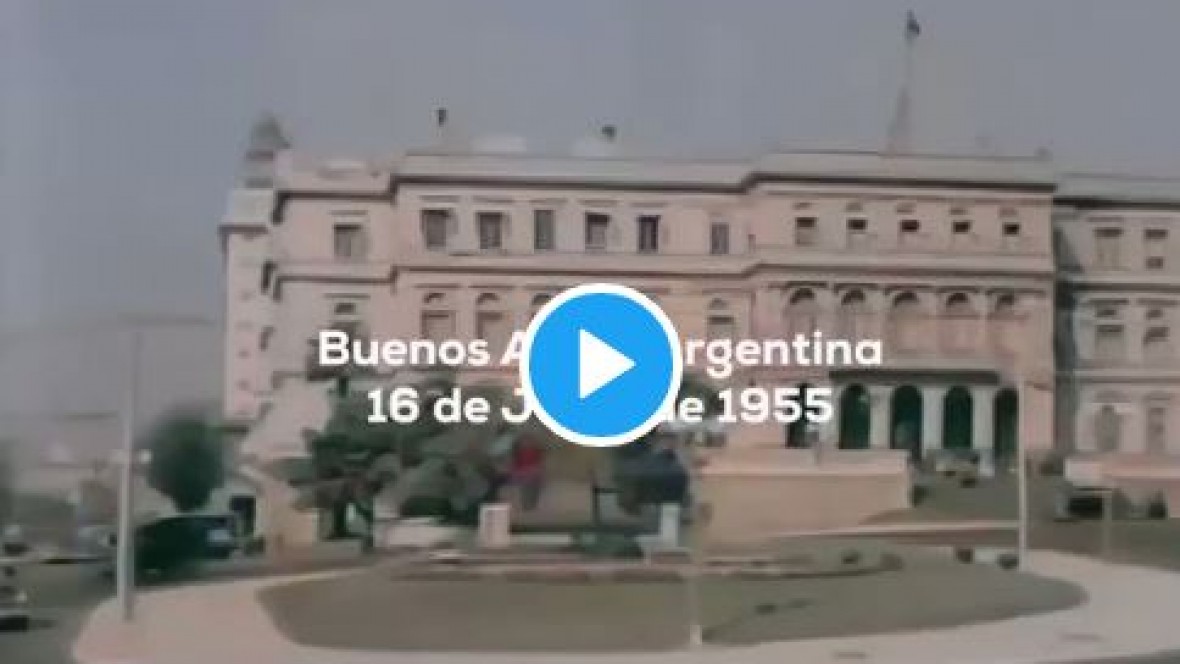 El bombardeo a Plaza de Mayo en colores El Extremo Sur