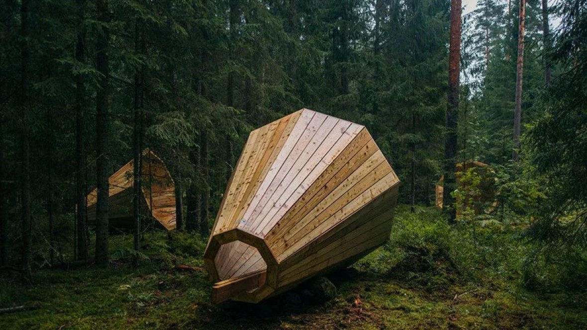 Construyen audífonos gigantes para escuchar al bosque: obra de estudiantes de Estonia
